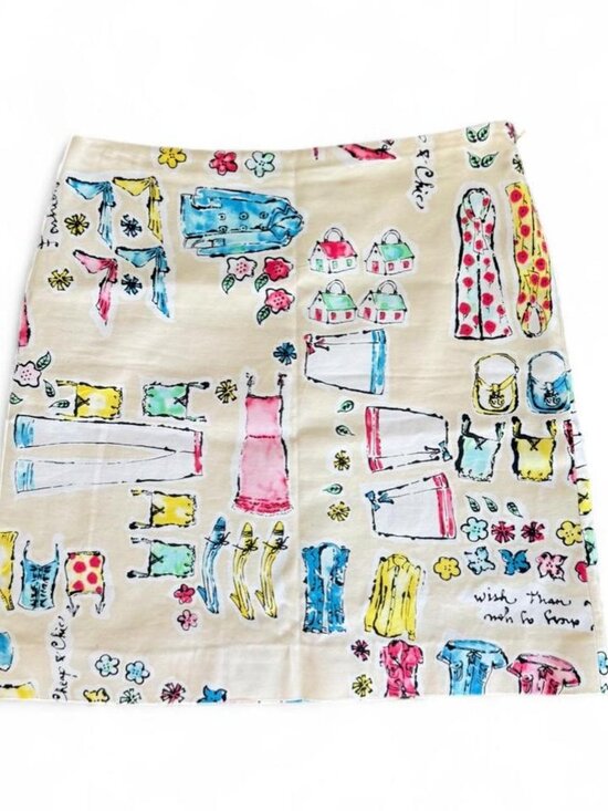 Moschino Dresses & Skirts - Moschino vintage Cheap and Chic cream/yellow mini skirt with colorful print